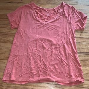 basic american eagle shirt in orange